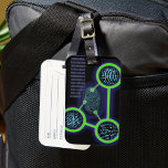 Cool Modern Fingerprint Identification Science Luggage Tag<br><div class="desc">SCIENCE LUGGAGE TAGS. Personalize your luggage and help you find it on the belt easier with this cool,  trendy science inspired luggage tag. Designed for all scientists,  science teachers,  science students,  in short any science geek in your life (and that includes you)! Designed by Thisisnotme©</div>