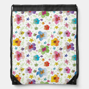 Cool Modern Flower Pattern Stylish Backpack