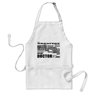 Cool Modern Fun Doctors Greatest Doctor World Ever Adult Apron