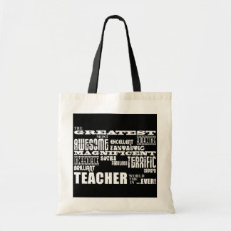 Cool Modern Fun Teachers : Greatest Teacher World Tote Bag