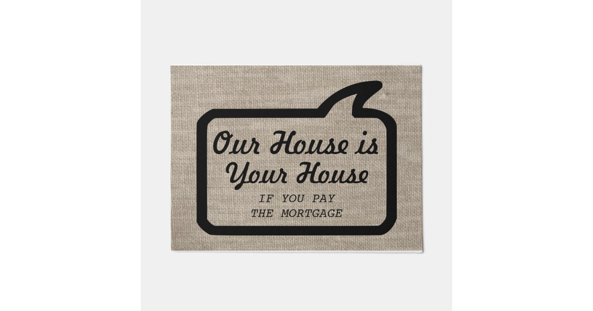 Cool Modern Funny Hilariously Rude Doormat Zazzle Com