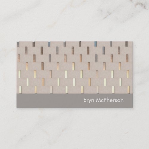 Simple Patterned Beige and Gold Healing Arts Business Card Templates