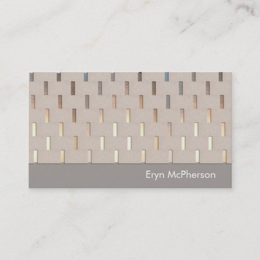 Customizable Simple Patterned Beige and Gold Healing Arts Business Card Templates