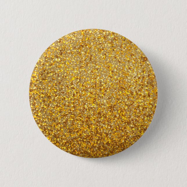 COOL MODERN GOLD WITH GLITTER PINBACK BUTTON (Front)