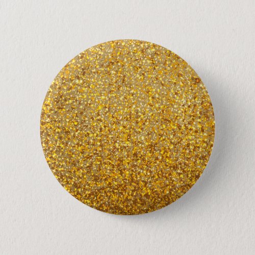 COOL MODERN GOLD WITH GLITTER PINBACK BUTTON