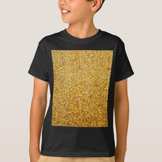 COOL MODERN GOLD WITH GLITTER T-Shirt (Front)