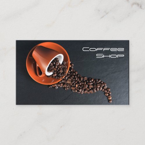 Cool Modern Gray Coffee Mug Photo _ Business Card