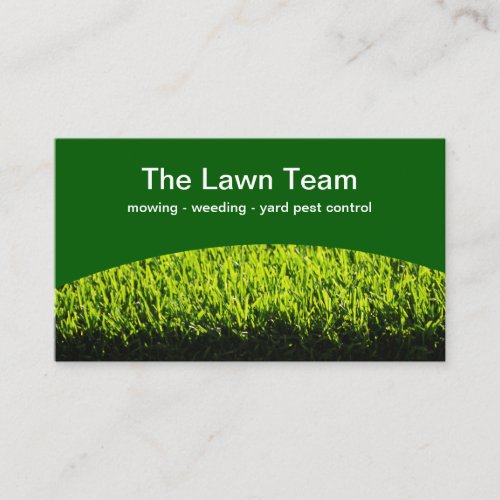 Cool Modern Lawn Service Business Cards