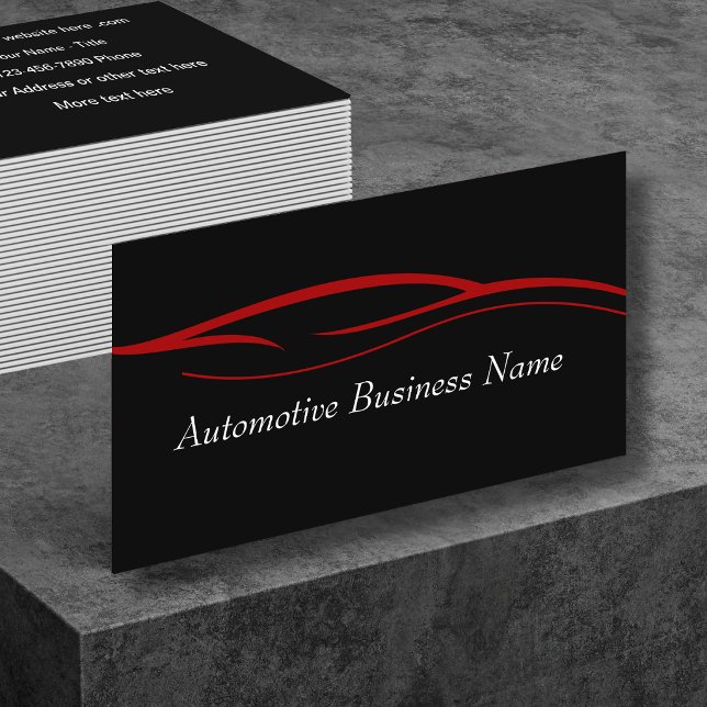 Cool Modern Minimalist Automotive Business Card (Creator Uploaded)