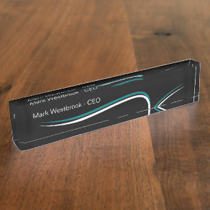 Cool Modern Minimalist Executive Desk Name Plates