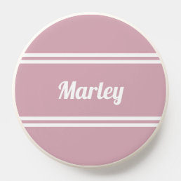 Cool Modern Minimalist Monogram Name Girly Pink PopSocket