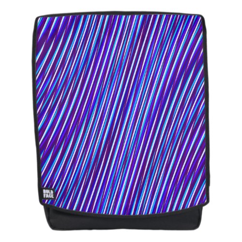    Cool  Modern Moir Effect Abstract Blue Purple Backpack