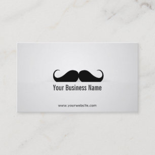 Cool Modern Mustache Business Card