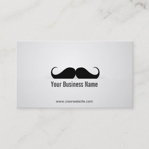 Cool Modern Mustache Business Card