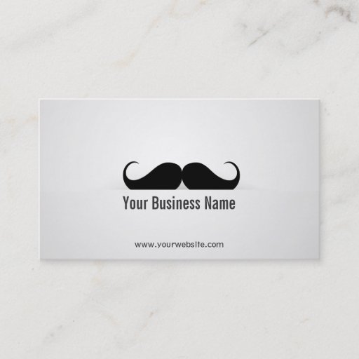 Customizable Cool Modern Mustache Business Card