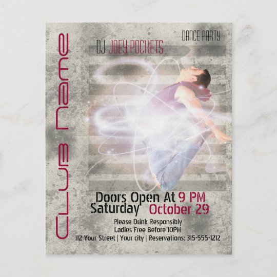 Cool Modern Nightclub Dance Club Business Flyer