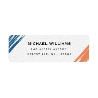 Cool Modern Painter Brushstroke Label