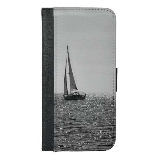 Cool modern photo of sail boat in summer iPhone 6/6s plus wallet case