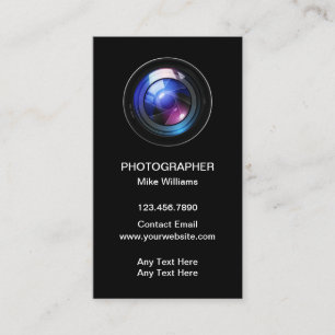 Cool Modern Photographer Business Cards 2
