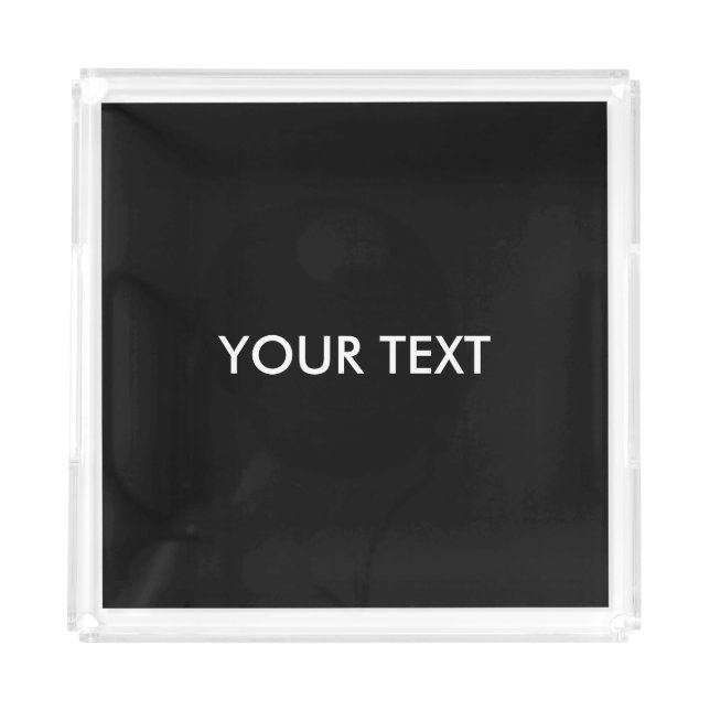 Cool Modern Professional Custom Brand Name  Acrylic Tray (Front)