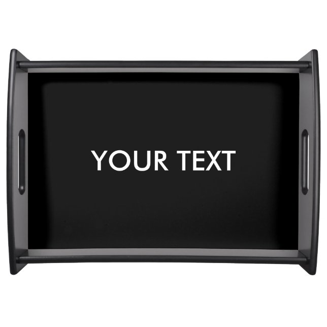 Cool Modern Professional Custom Brand Name   Serving Tray (Front)