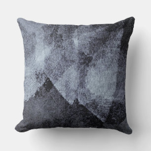 Cool modern purple grey painting art throw pillow