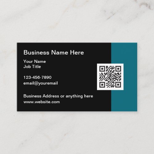 Cool Modern QR Code Business Cards