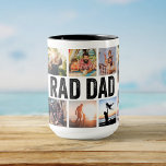 Cool Modern RAD DAD Custom Kids Photo Fathers Day Mug<br><div class="desc">Introducing the perfect gift for any cool, modern, and rad dad out there - the Father's Day Cool Modern RAD DAD Custom Kid Photo mug! This mug is a tribute to all the amazing dads who take pride in being fathers and love to show off their kids. The mug features...</div>