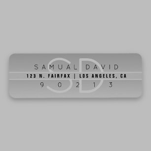 Cool Modern Return Address Label