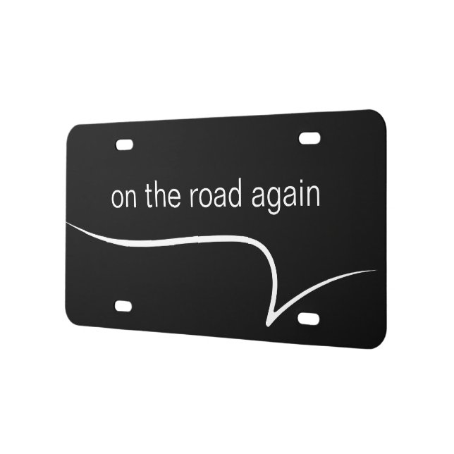 Cool Modern Road Warrior License Plate (Left)