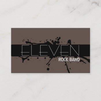 Cool Modern Rock Band Singer Business Card by ArtisticEye at Zazzle