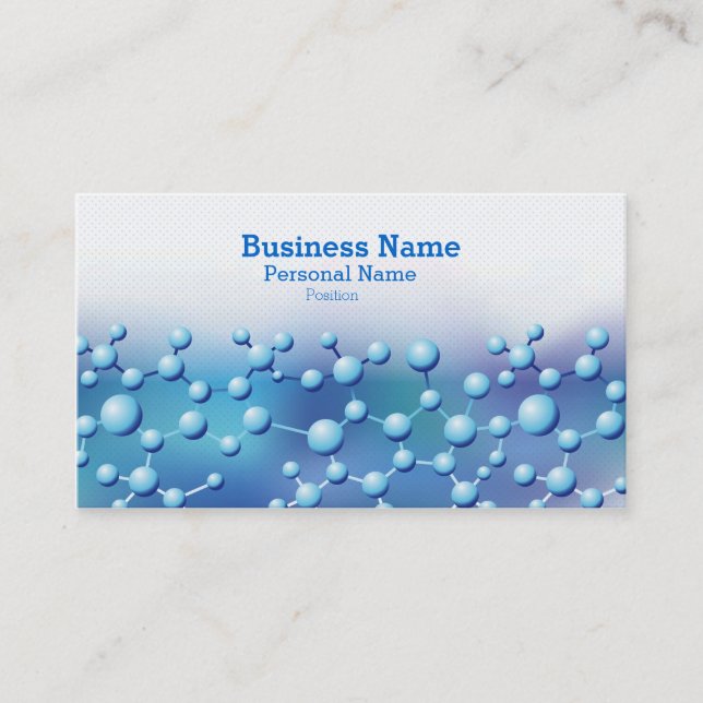 Cool Modern Science Laboratory Pharmacy Business Card (Front)
