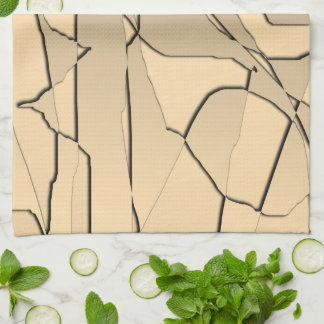 Cool Modern Shattered Gold Kitchen Towel