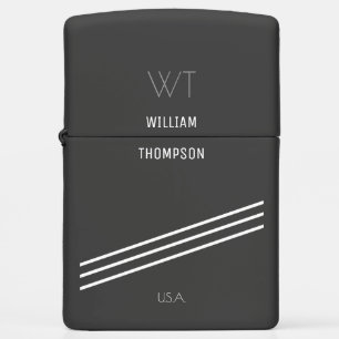 cool & modern, stylish black zippo lighter
