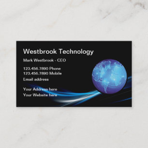 Cool Modern Technology Business Cards