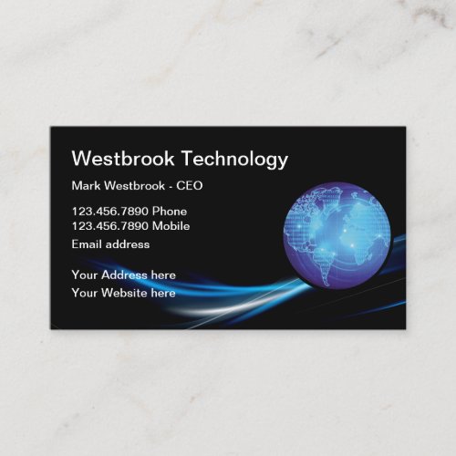 Cool Modern Technology Business Cards