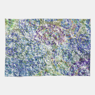Cool, modern, trendy colorful abstract background kitchen towel