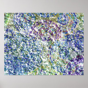 Cool, modern, trendy colorful abstract background poster