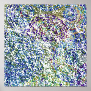 Cool, modern, trendy colorful abstract background poster