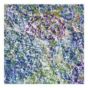 Cool, modern, trendy colorful abstract background poster