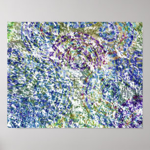 Cool, modern, trendy colorful abstract background poster