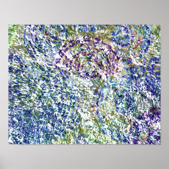Cool, modern, trendy colorful abstract background poster (Front)