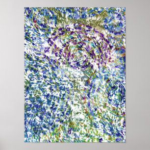 Cool, modern, trendy colorful abstract background poster