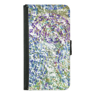 Cool, modern, trendy colorful abstract background samsung galaxy s5 wallet case