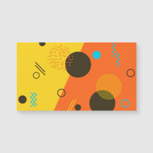 Cool, modern, trendy, urban Memphis illustration