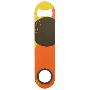 Cool, modern, trendy, urban Memphis illustration Bar Key