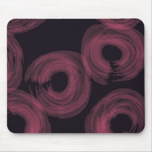 Cool, modern, trendy watercolor brush illustration mouse pad
