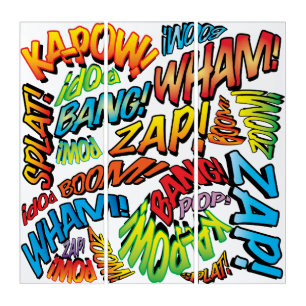 Cool Modern Typographic Comic Book Pop Art