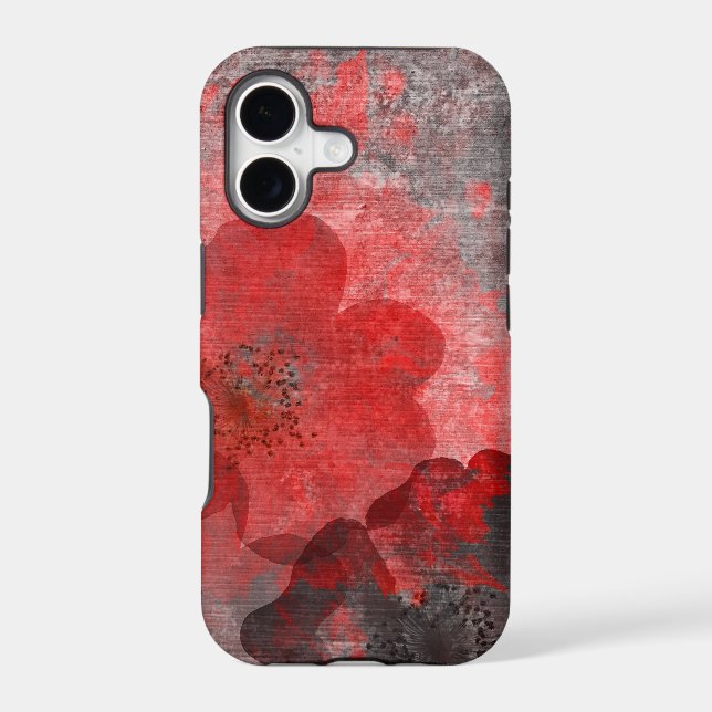 Cool modern unique floral asian pattern design iphone case (Back)