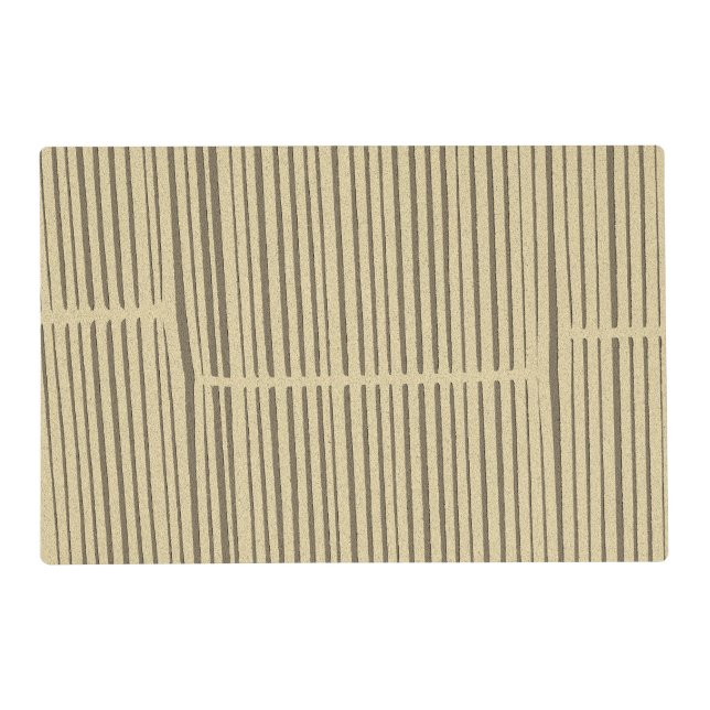Cool  Modern Unique Striped Pattern Placemat (Front)